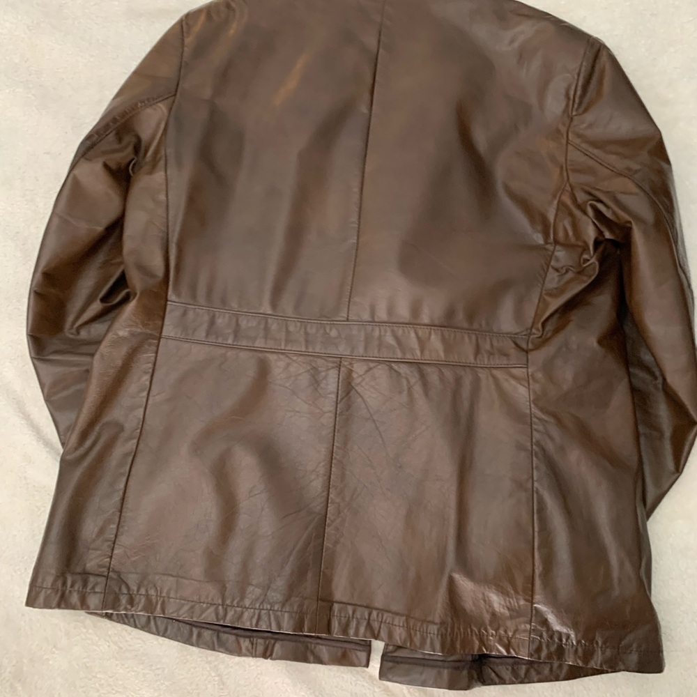 Vintage Mens big&tall Leathercraft size 46 zip out lining
